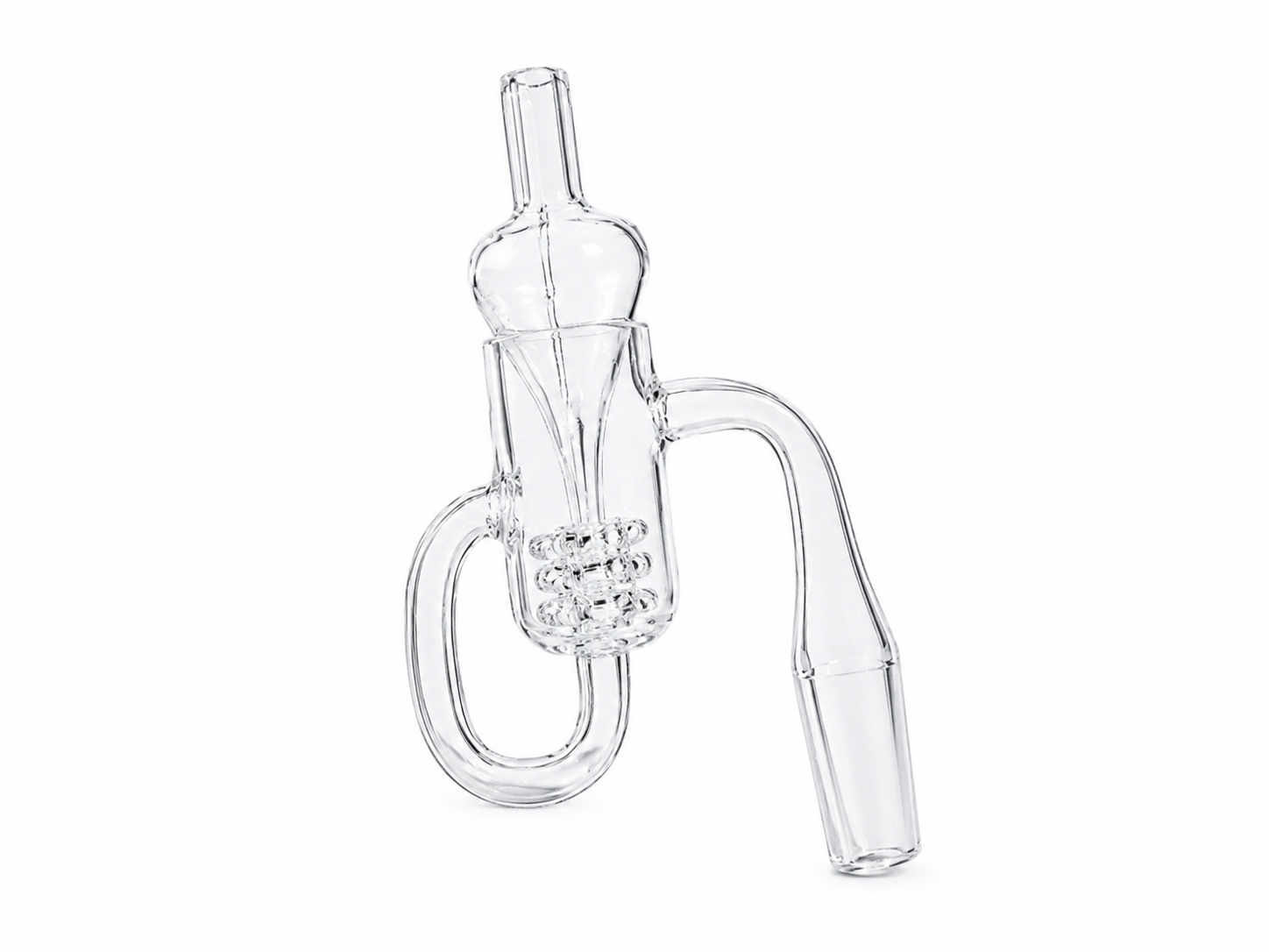 Accesorio de Vidrio Tipo Recycler para Concentrados Macho de 18 mm