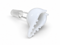 Bowl de Vidrio Blanco Macho de 18 mm – Diseño Orgánico