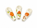 Pipa de cerámica con diseño floral