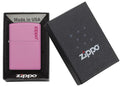 Zippo Rosa Mate con logo