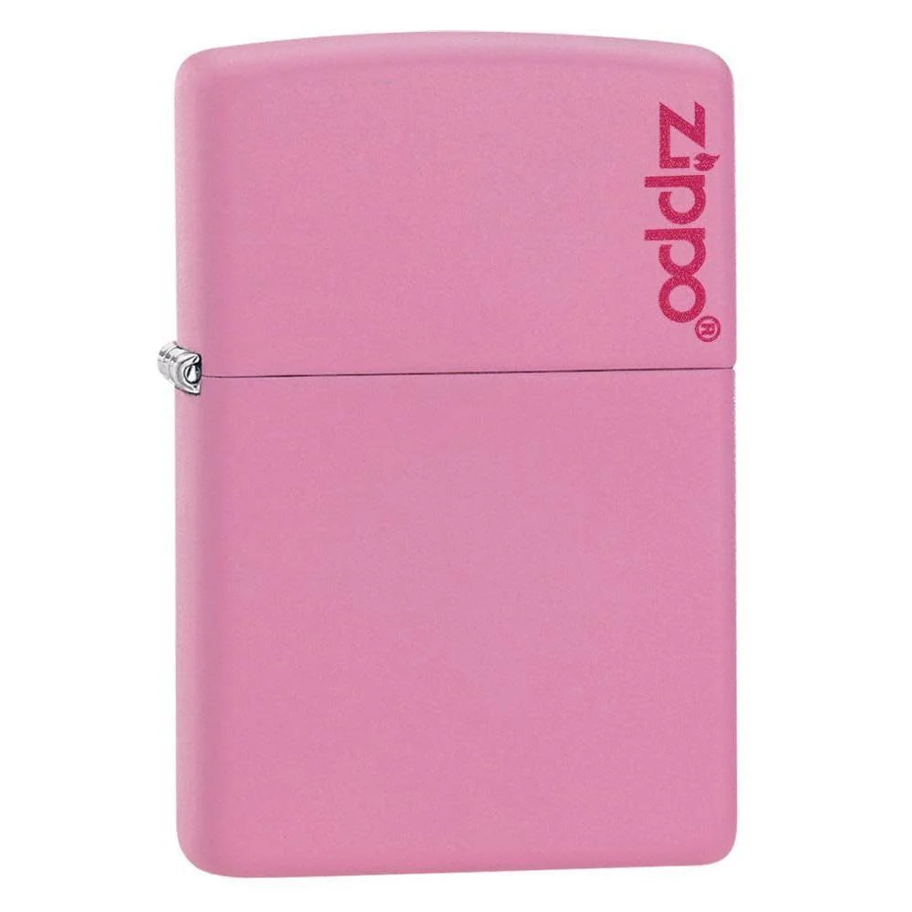 Zippo Rosa Mate con logo