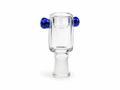 Bowl de Vidrio Transparente de 18 mm con Agarraderas Azules