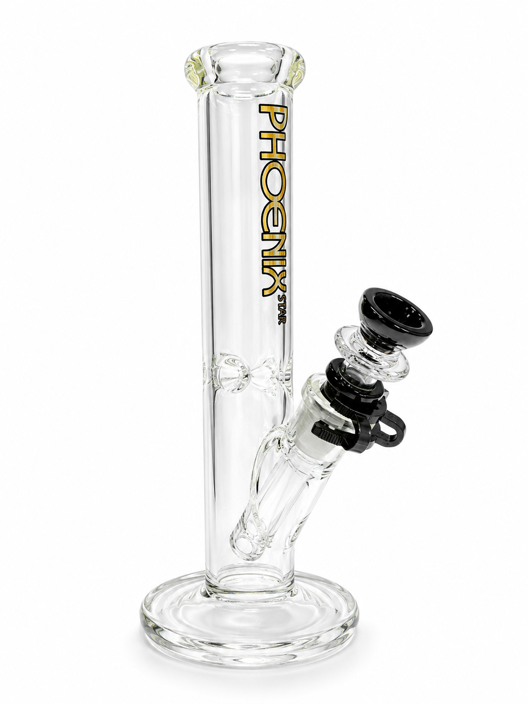 Bong Phoenix Star de Vidrio Recto con Base Circular