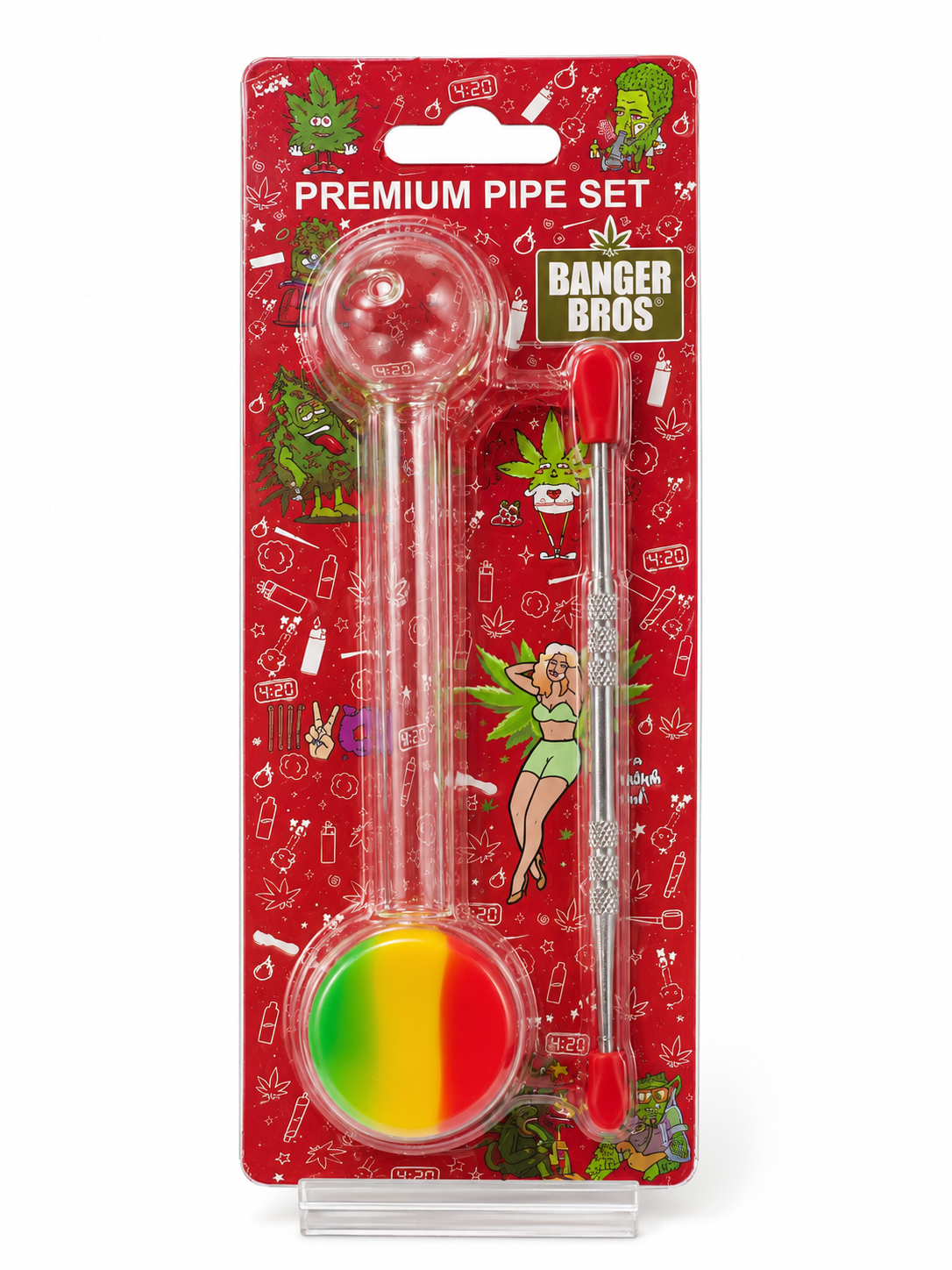 Kit de pipa de vidrio Banger Bros