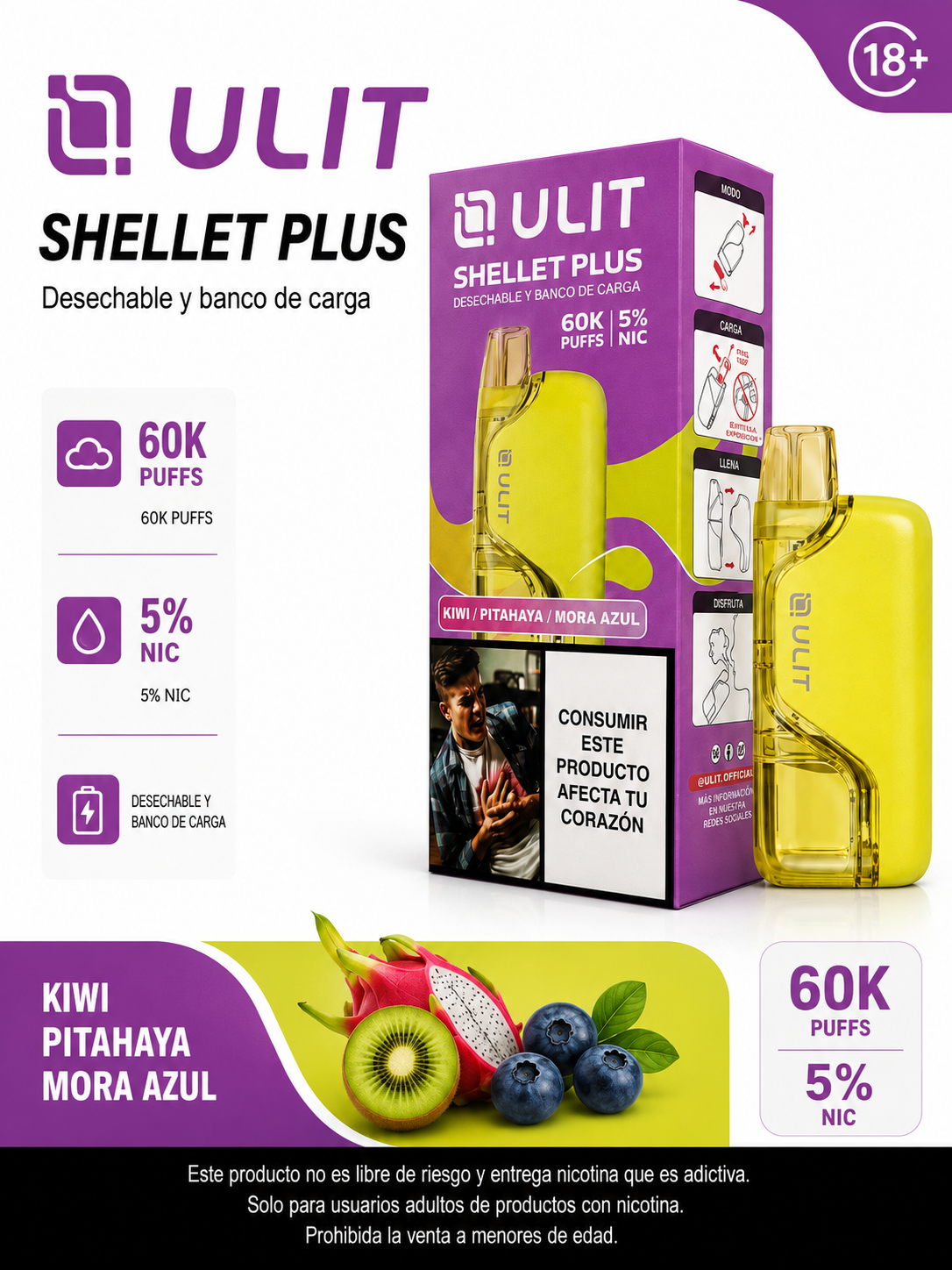 ULIT Shellet Plus 60.000 Caladas