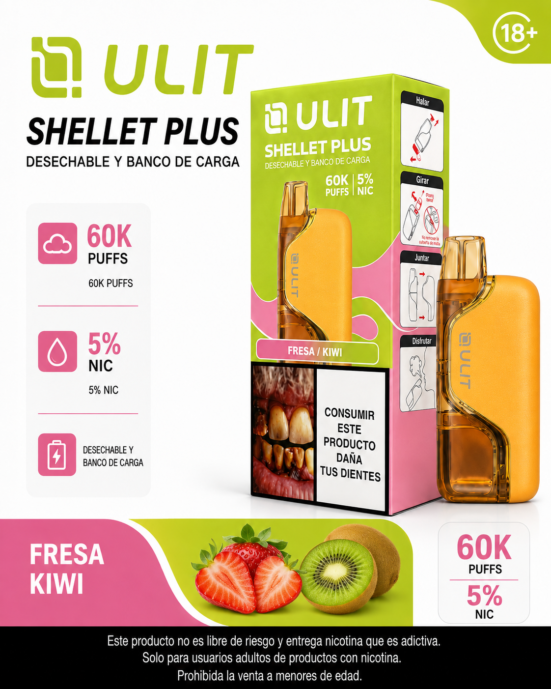 ULIT Shellet Plus 60.000 Caladas