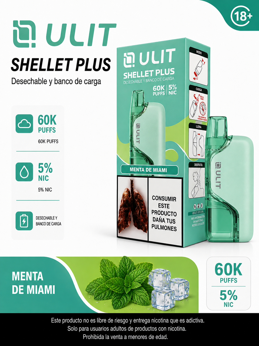ULIT Shellet Plus 60.000 Caladas