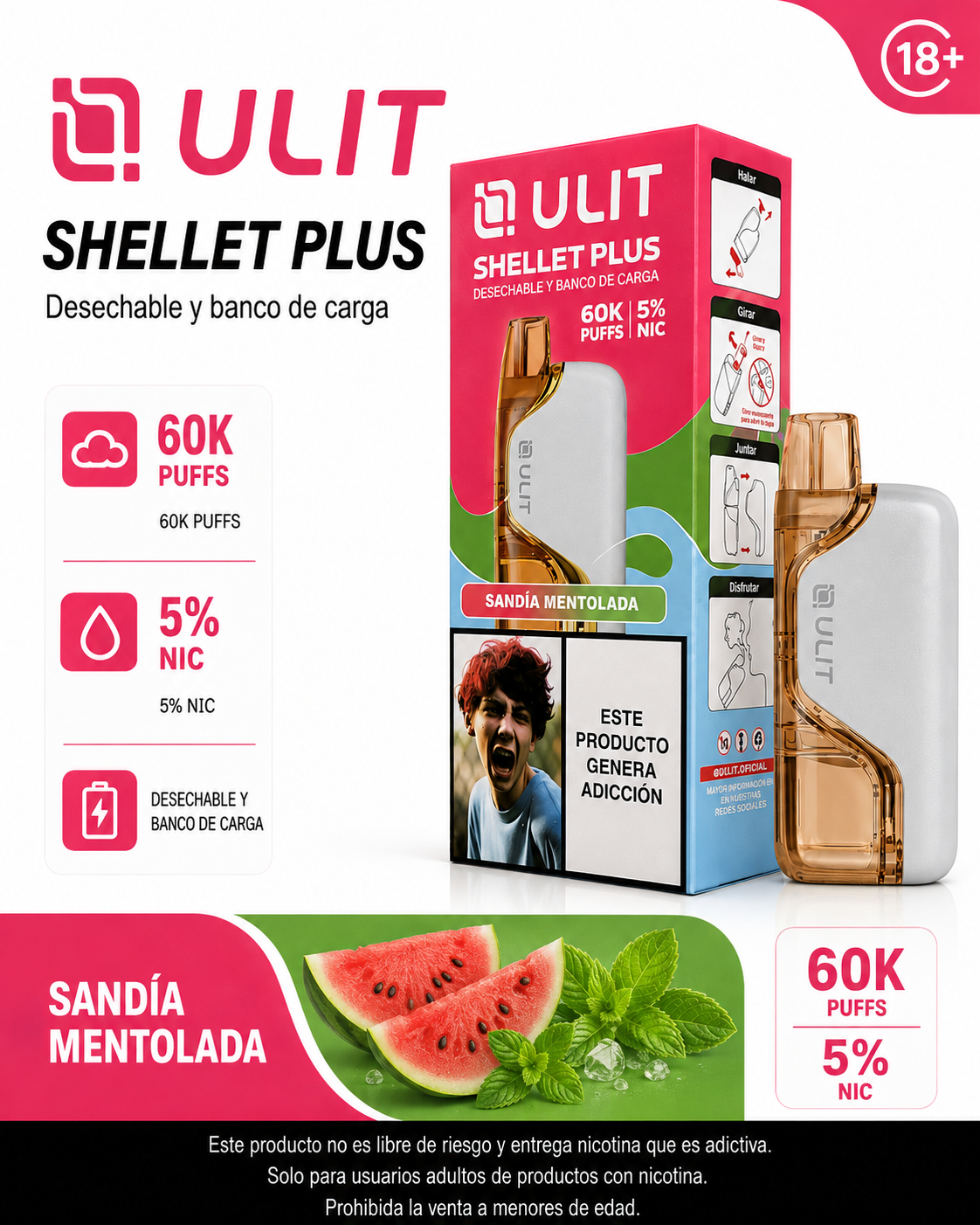 ULIT Shellet Plus 60.000 Caladas