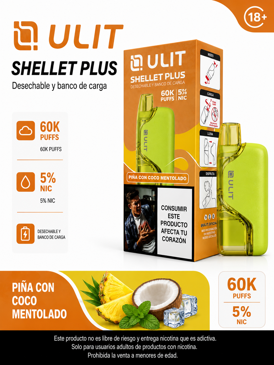 ULIT Shellet Plus 60.000 Caladas