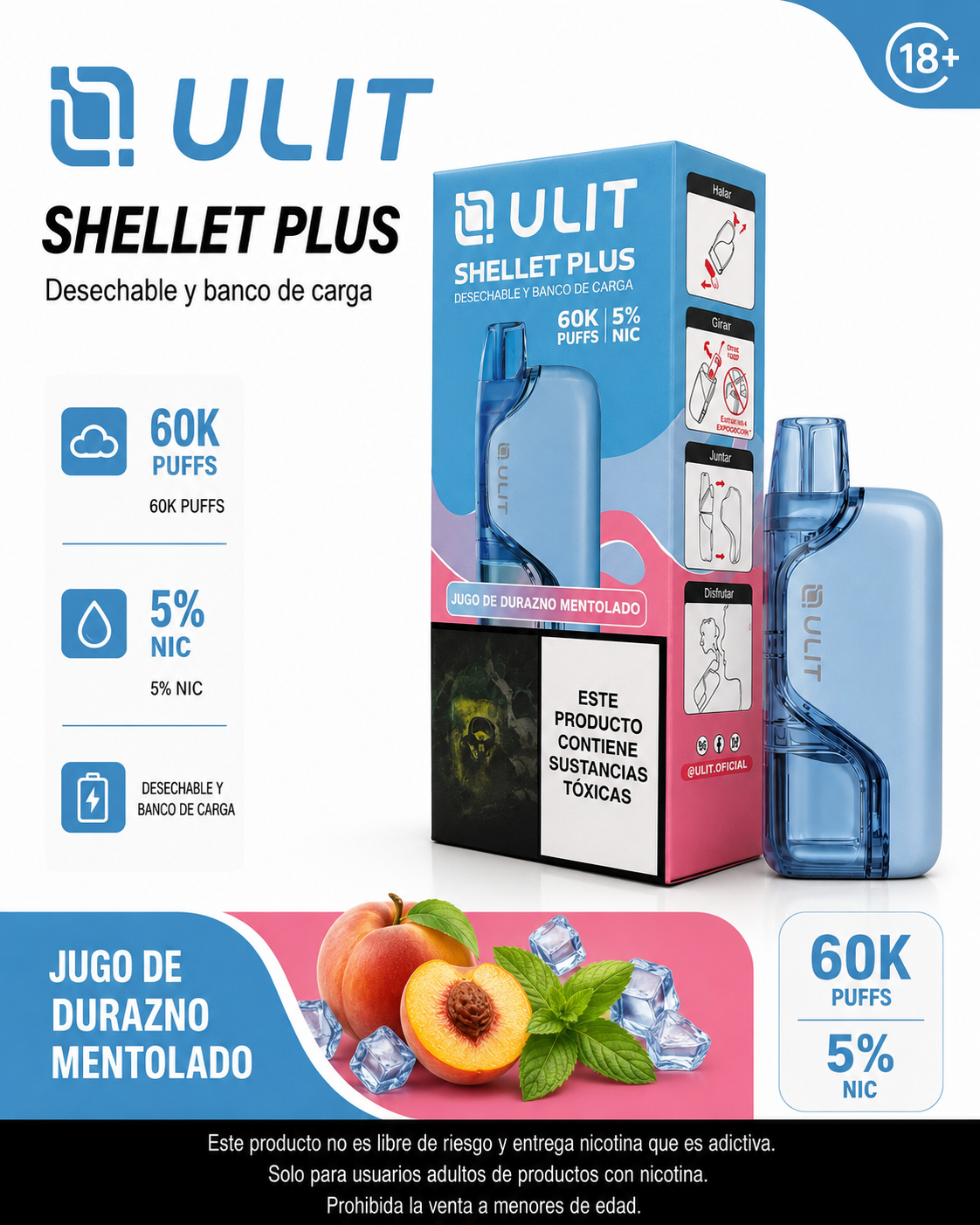 ULIT Shellet Plus 60.000 Caladas