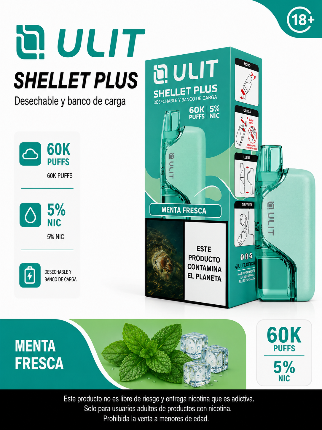 ULIT Shellet Plus 60.000 Caladas