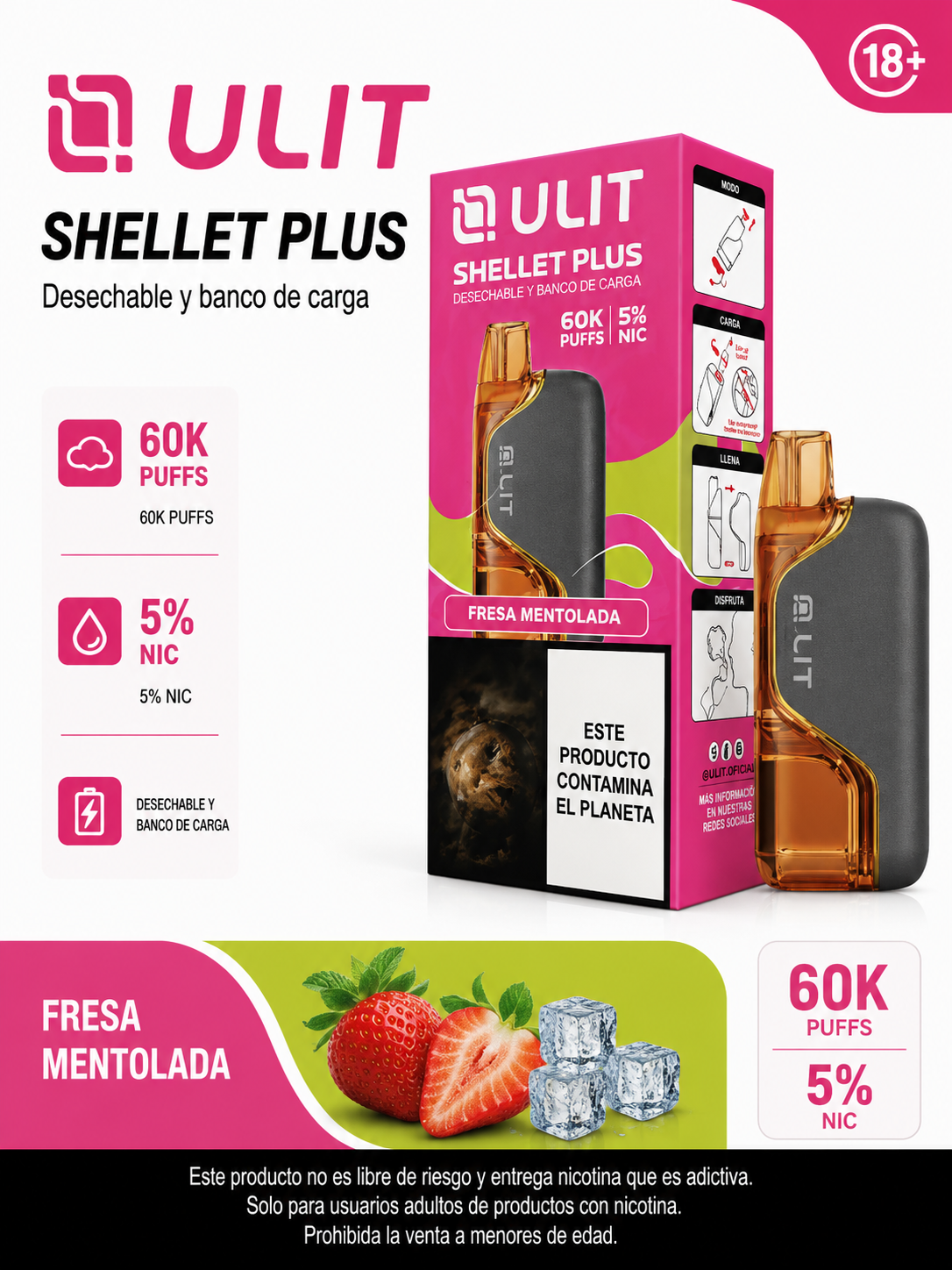ULIT Shellet Plus 60.000 Caladas