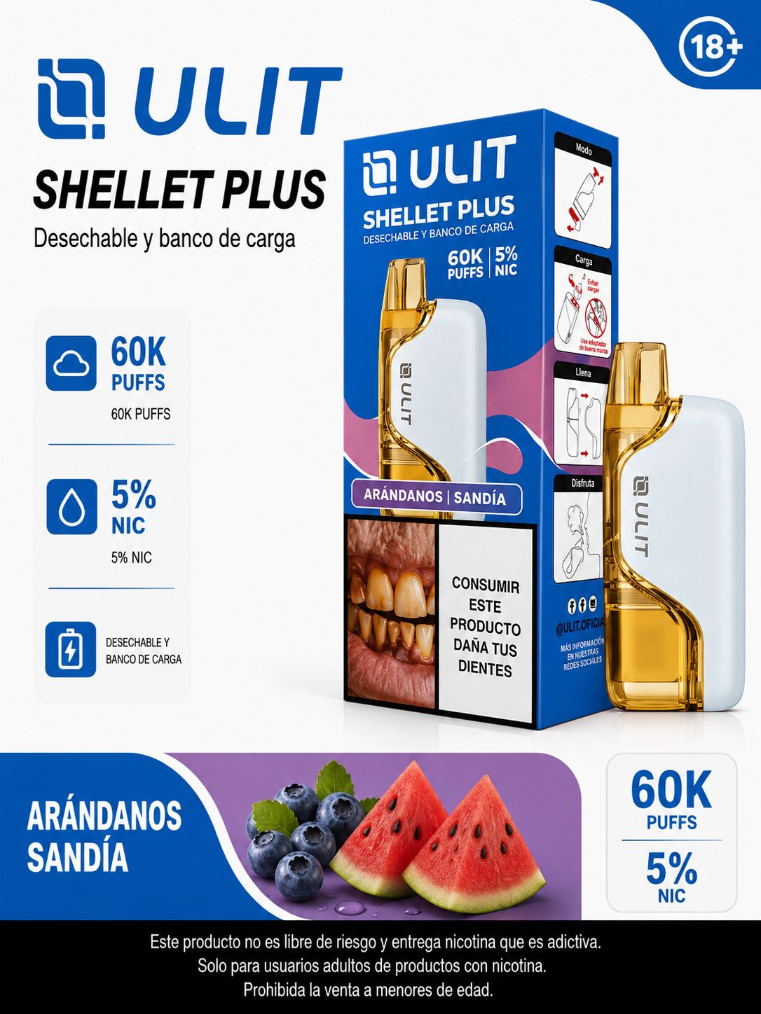 ULIT Shellet Plus 60.000 Caladas