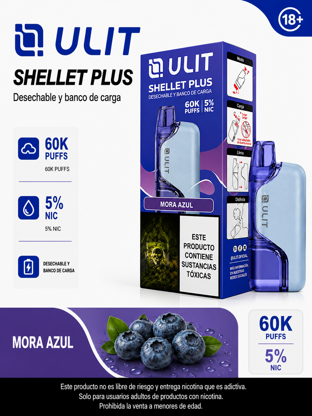 ULIT Shellet Plus 60.000 Caladas