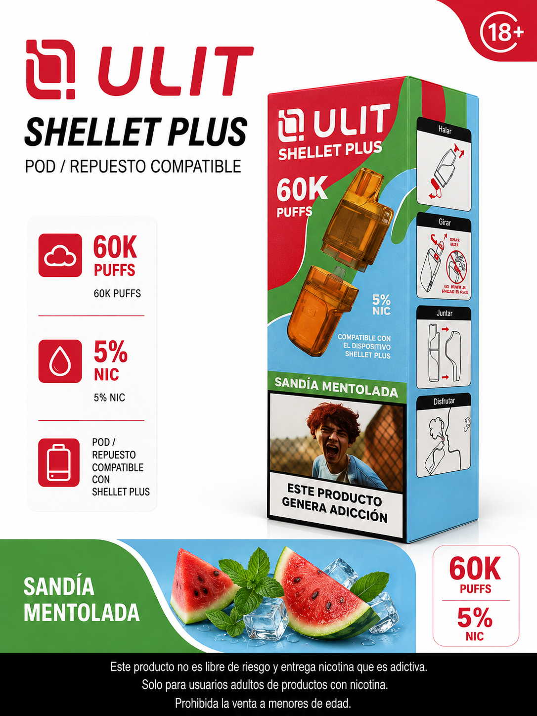 Cápsula prellenada de la marca ULIT
