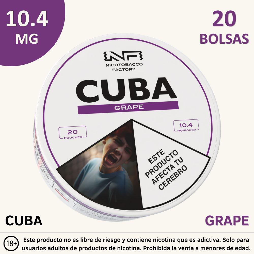 Pouches de Nicotina CUBA 10,4 mg – 20 Unidades