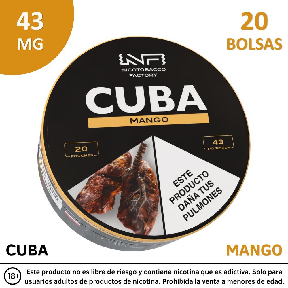 Pouches de Nicotina CUBA 43 mg – 20 Unidades