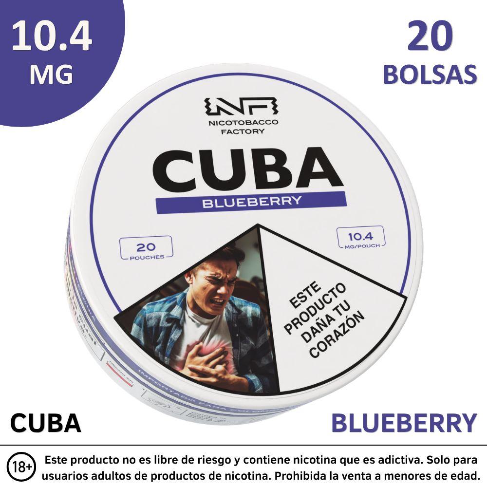 Pouches de Nicotina CUBA 10,4 mg – 20 Unidades