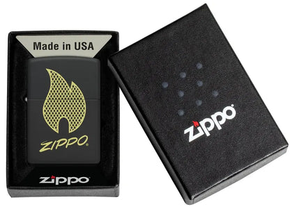 Zippo Logo en negro mate