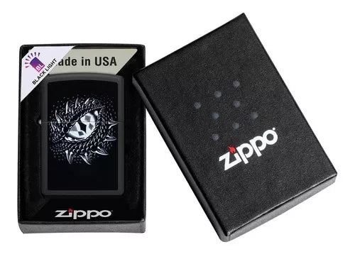 Zippo ojo Dragón negro