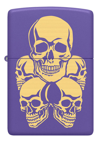 Zippo Púrpura Calavera