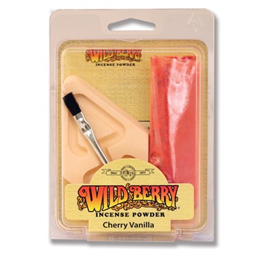 Juego de polvo de incienso de cereza y vainilla