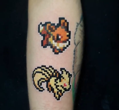 Tattoo pixel art 8 bits