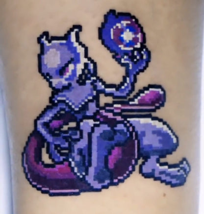 Tattoo pixel art 128 bits