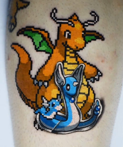 Tattoo pixel art 128 bits