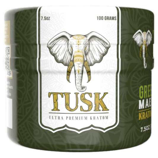 TUSK Kratom Green Vein Powder 100 Gr and 400 Gr