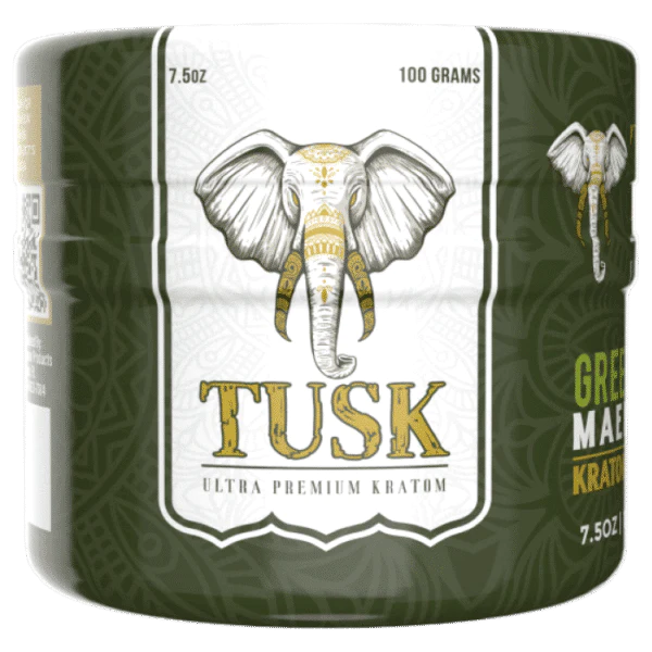 TUSK Kratom Green Vein Powder 100 Gr and 250 Gr