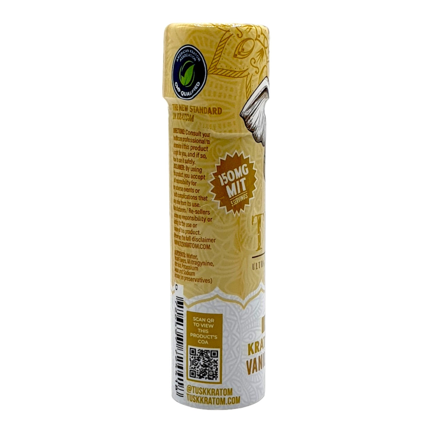 Tusk Vanilla Coffee Gold Kratom Shot 150mg