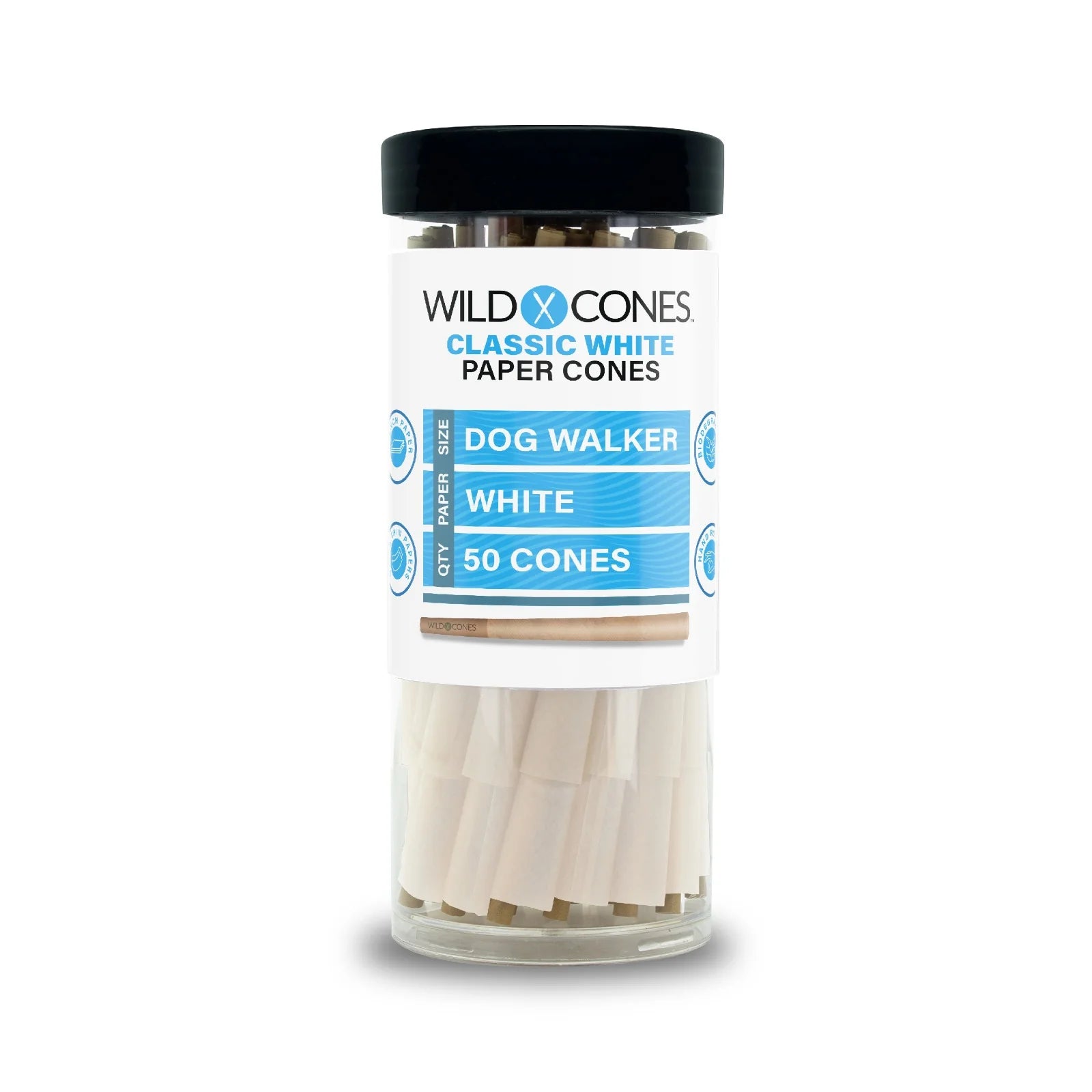 WILD HEMP CLASSIC WHITE CONES X50 DOG WALKER
