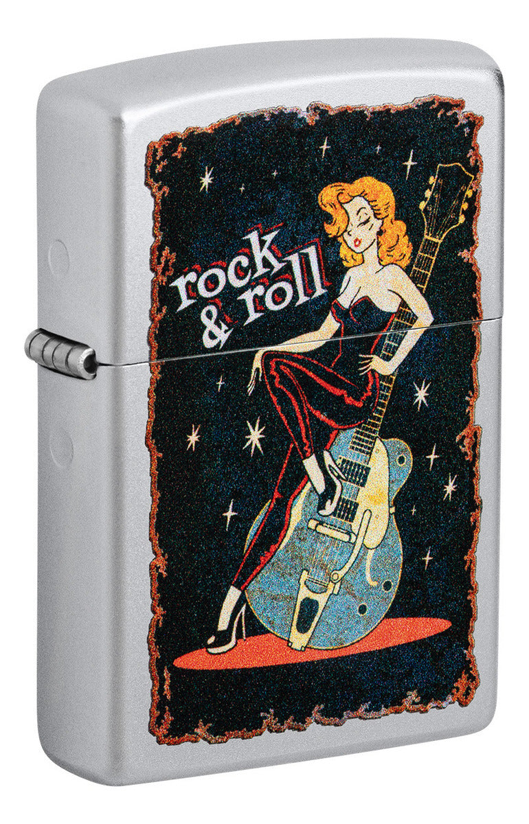Zippo chica Roll n Roll Gris