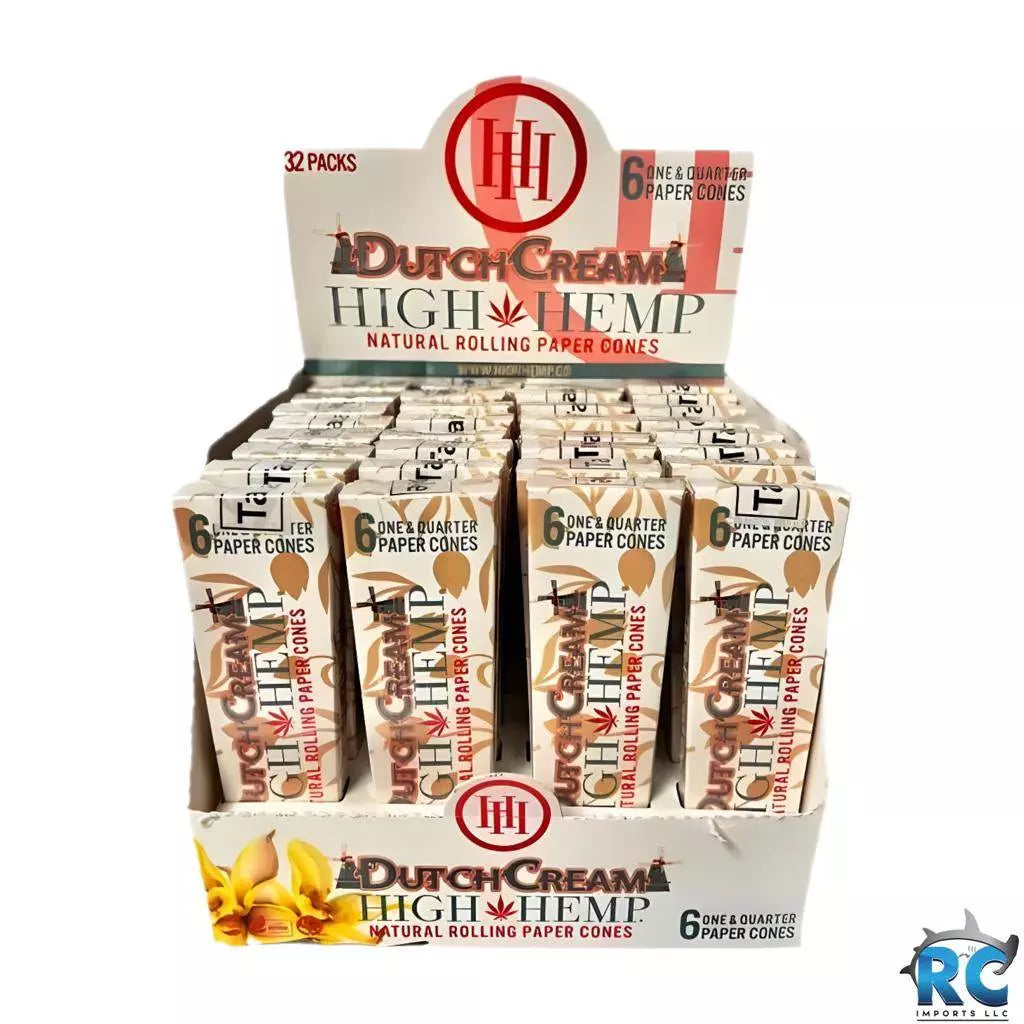 High Hemp Cones 1 1/4 Size (6 Pack)