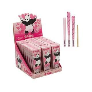 Conos G-Rollz Banksy's Graffiti Panda Gunnin' rosa King Size — paquete de 3. Venta individual; imagen de referencia del proveedor.