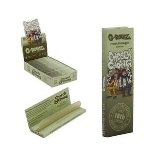 Papeles G-Rollz Cheech & Chong Couch Medicago Sativa 1¼ — 50 papeles. Venta individual; imagen de referencia del proveedor.