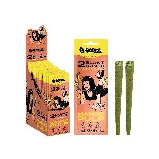 Conos de cáñamo G-Rollz Mango Pulp con terpenos — paquete de 2. Venta individual; imagen de referencia del proveedor.