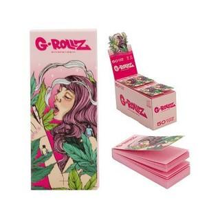 Boquillas G-Rollz Collector Mushroom Lady rosa — librito de 50. Venta individual; imagen de referencia del proveedor.