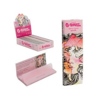Papeles G-Rollz Mushroom rosa 1¼ — 50 papeles. Venta individual; imagen de referencia del proveedor.