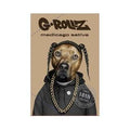 Papeles G-Rollz Pets Rock Rap sin blanquear 1¼ — 50 papeles + boquillas y bandeja. Venta individual; imagen de referencia del proveedor.