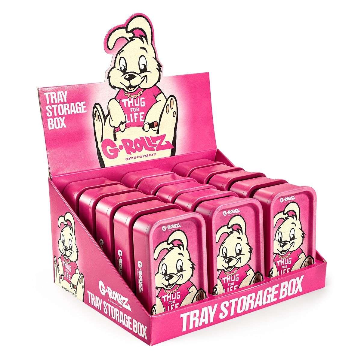 Caja metálica mini G-Rollz Banksy's Graffiti 12,3 × 7 × 3,2 cm — unidad