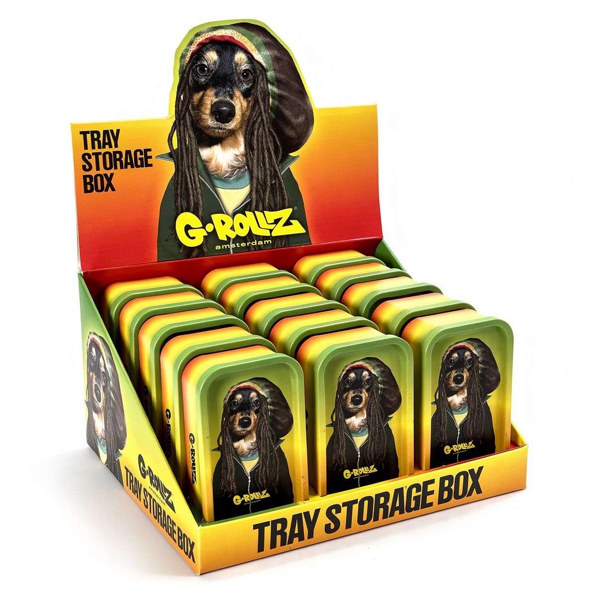 Caja metálica mini G-Rollz Pets Rock B 12,3 × 7 × 3,2 cm — unidad