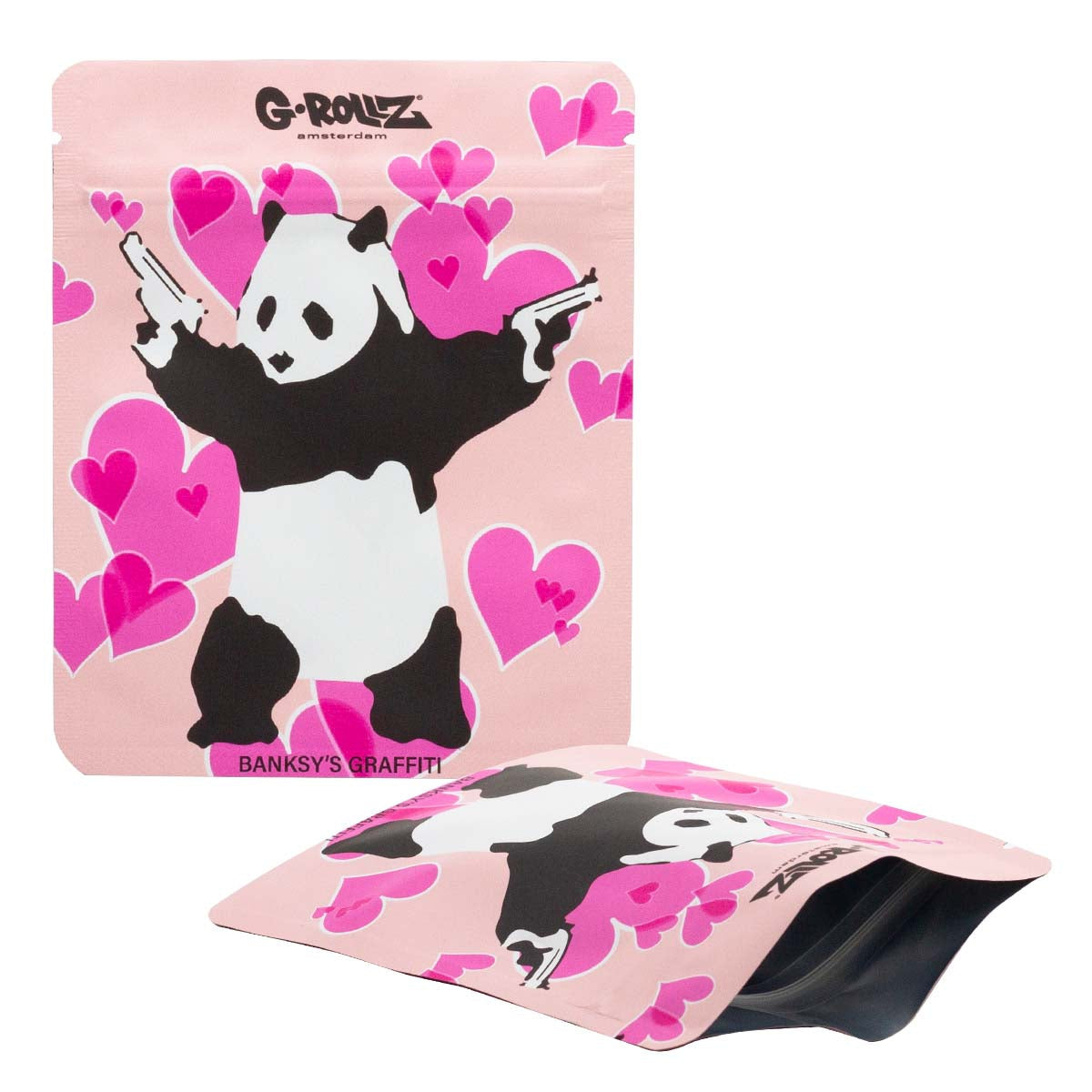 Bolsa G-Rollz Banksy's Graffiti Panda Gunnin 100 × 125 mm — unidad