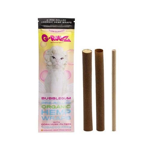 G-ROLLZ HEMP WRAPS + CORN FILTERS BUBBLEGUM