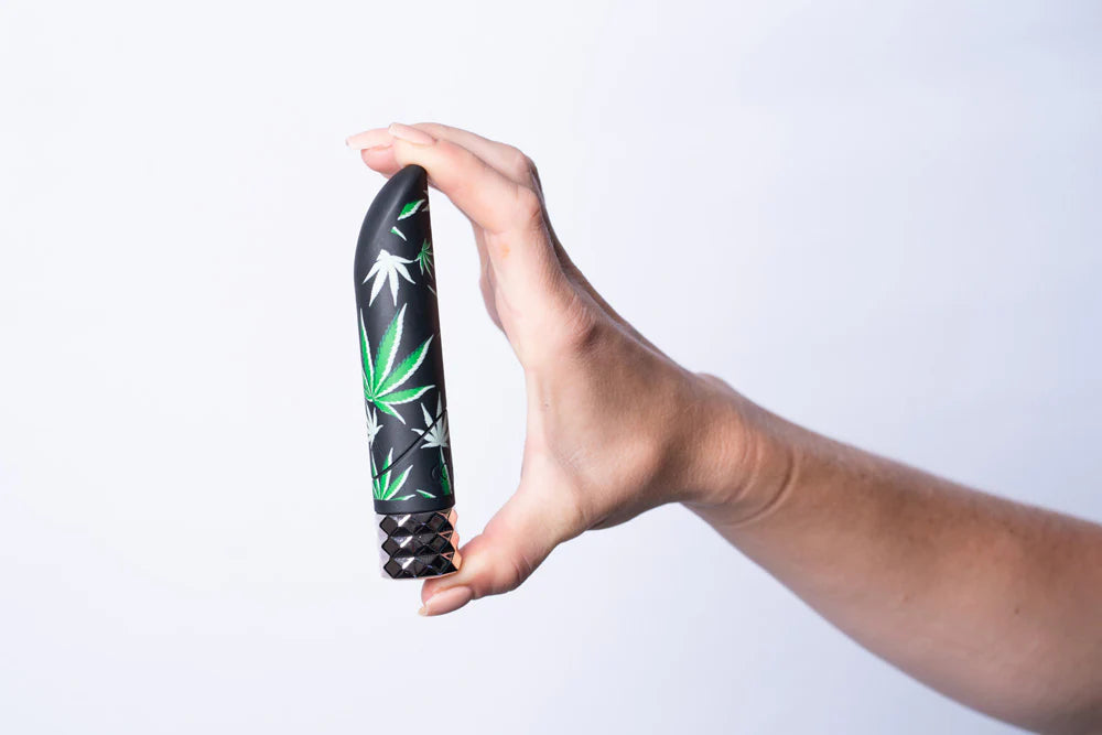 JANE 420 Series Crystal Gems - Bala recargable por USB de 25 funciones