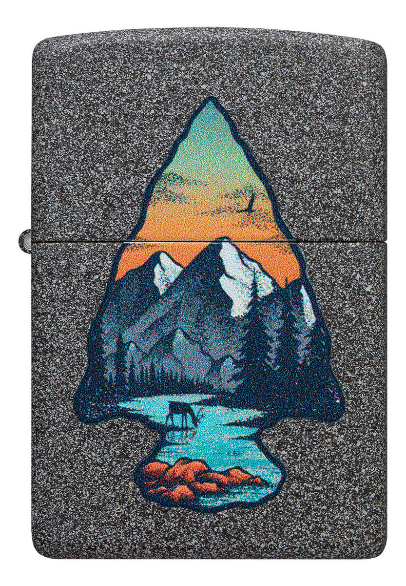 Zippo Montaña gris piedra