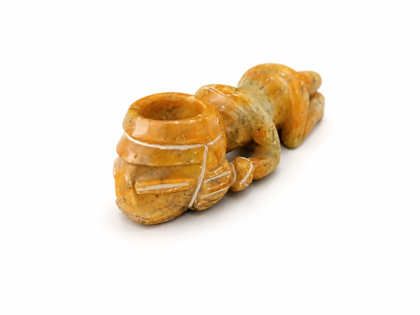 Pipa Artesanal de Piedra – Guerrero Tribal