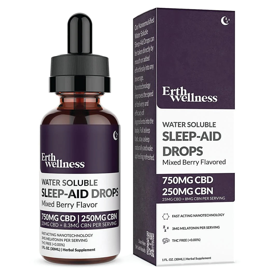 Erth Wellness Sleep - Aid Drops  - 750 Mg CBD - 250 Mg CBN