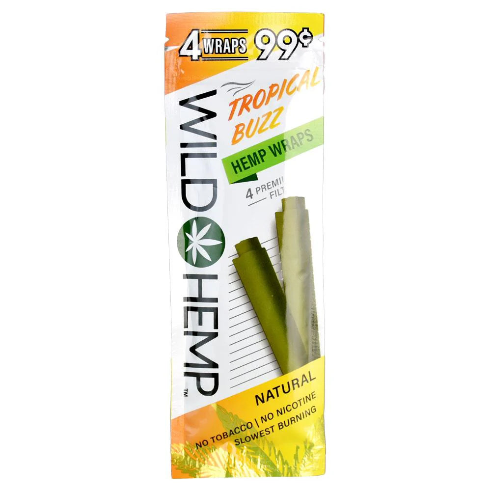 WILD HEMP WRAPS TROPICAL BUZZ + TIPS